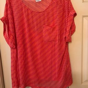 Short sleeve tunic top with cami